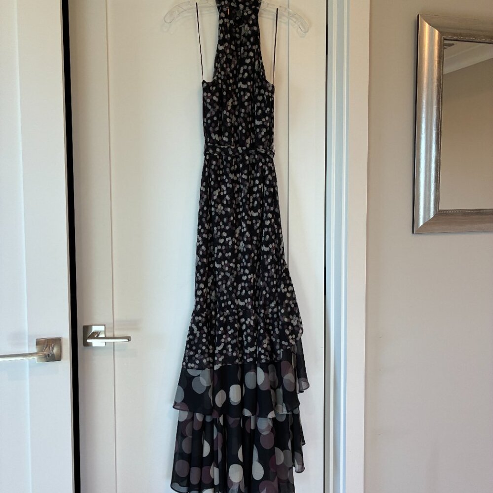 MISA Los Angeles Eliana Polka Dot Halter Midi Dress - Picture 2 of 15